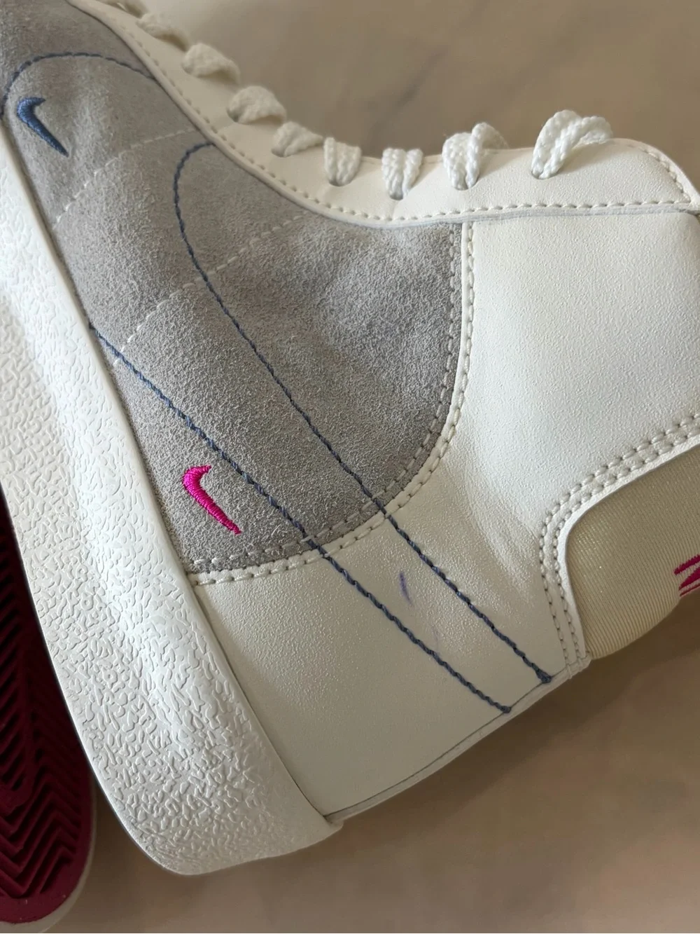 Nike Blazer Mid 77’ (GS) Sail Diffused Blue Sneaker.